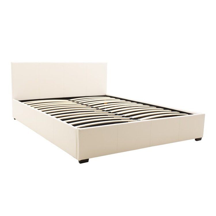 Κρεβάτι Norse pakoworld pu λευκό με αποθηκευτικό χώρο 160x200εκ 006-000027