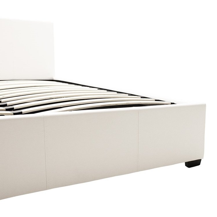 Κρεβάτι Norse pakoworld pu λευκό με αποθηκευτικό χώρο 160x200εκ 006-000027