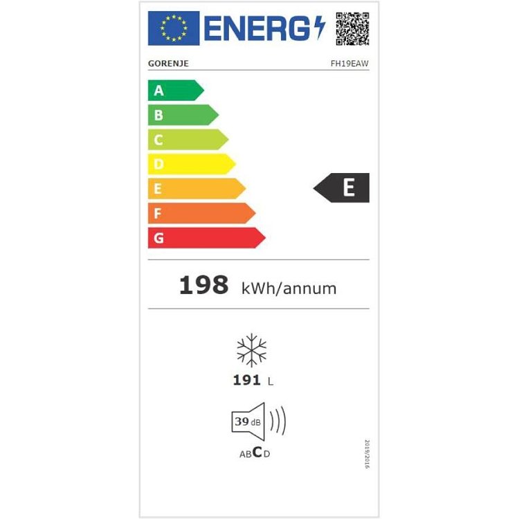 Gorenje FH19ΕΑW Καταψύκτης Οριζόντιος Λευκός 191lt