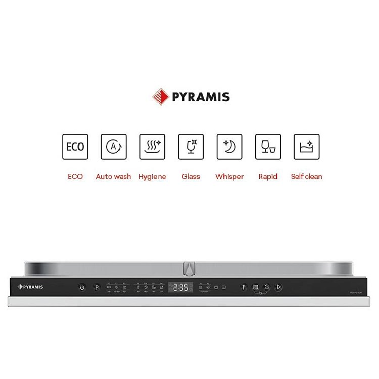 PYRAMIS PDWFD 60FI Εντοιχιζόμενο Πλυντήριο Πιάτων 60cm 033001451