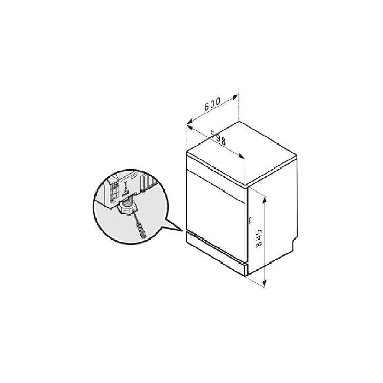 Pyramis PDWHE 60FS Πλυντήριο Πιάτων Inox 60cm