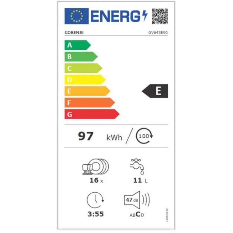 GORENJE FI60 GV643E90 Εντοιχιζόμενο Πλυντήριο Πιάτων 60cm 033022601 (4 Έτη Εγγύηση)