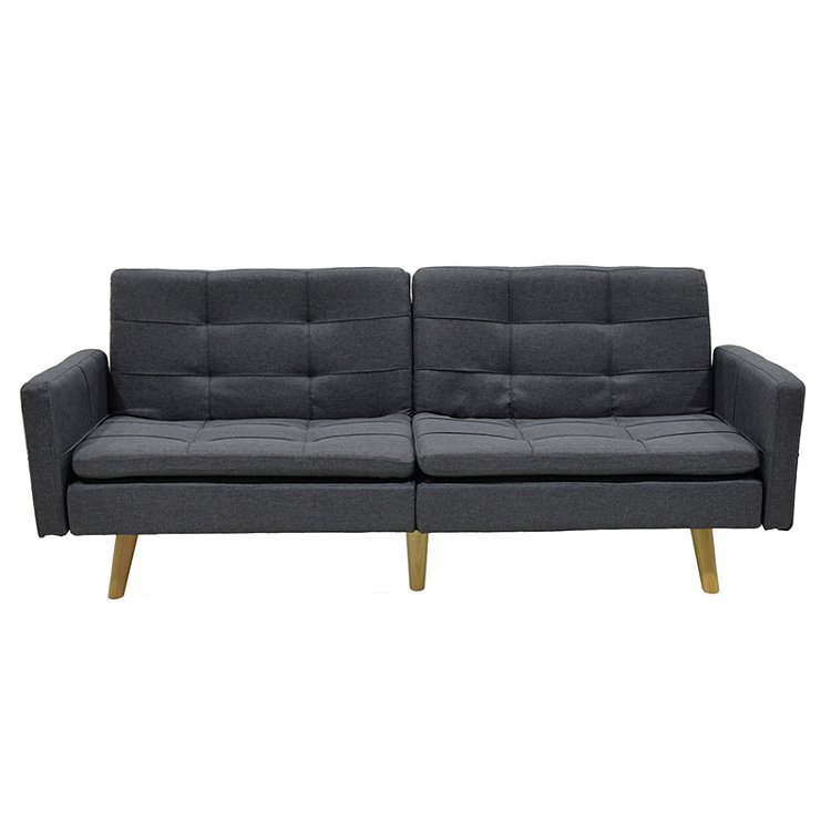 Καναπές-κρεβάτι Flexible pakoworld σε ανθρακί ύφασμα 198x87x76εκ 035-000004