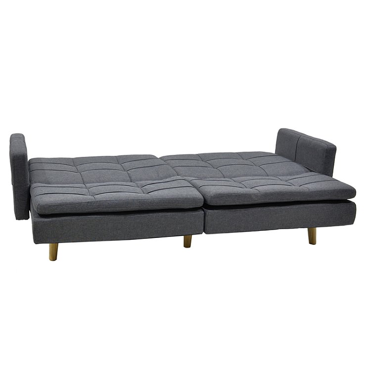 Καναπές-κρεβάτι Flexible pakoworld σε ανθρακί ύφασμα 198x87x76εκ 035-000004