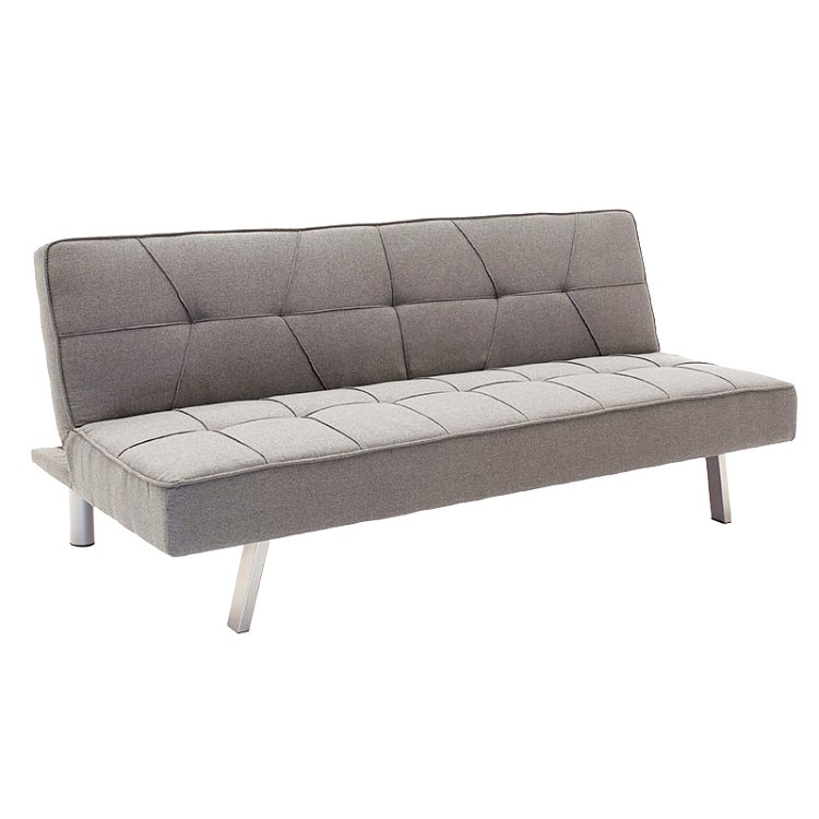 Καναπές-κρεβάτι Travis pakoworld 3θέσιος ύφασμα γκρι 175x83x74εκ 035-000061