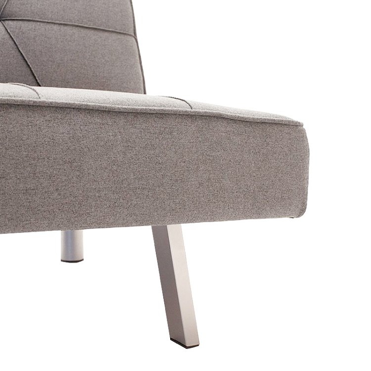 Καναπές-κρεβάτι Travis pakoworld 3θέσιος ύφασμα γκρι 175x83x74εκ 035-000061