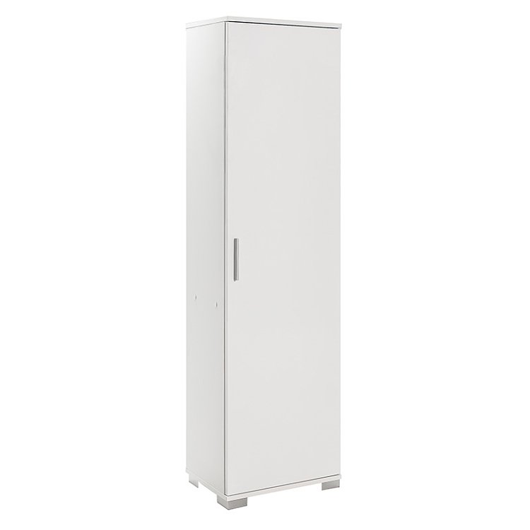 Ντουλάπι-στήλη Chad1 pakoworld λευκό gloss 45x32x169εκ 039-000154