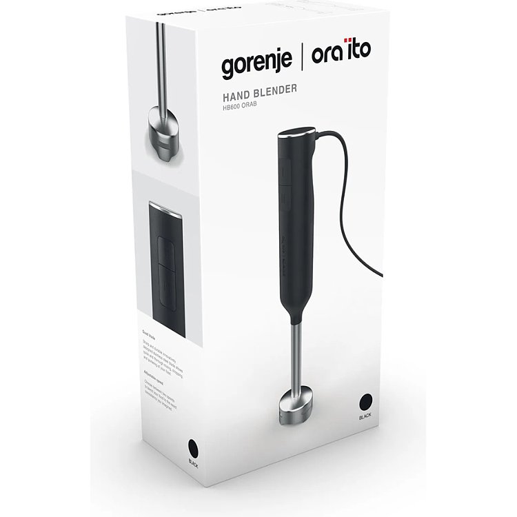 GORENJE Oraito HB600ORAB Ραβδομπλέντερ Μαύρο 673820 040052501