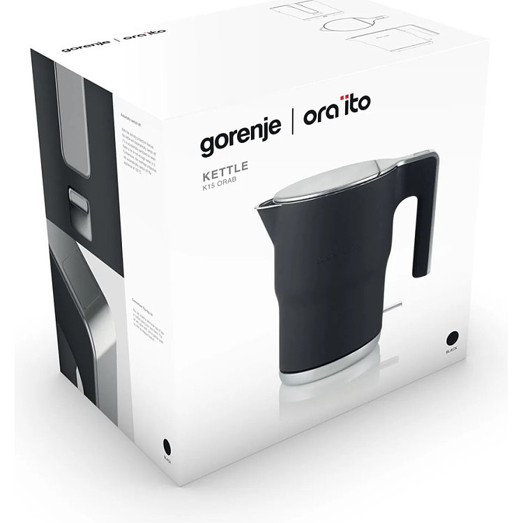 Gorenje K15ORAB Βραστήρας Μαύρος 1.5L 673832 040052701