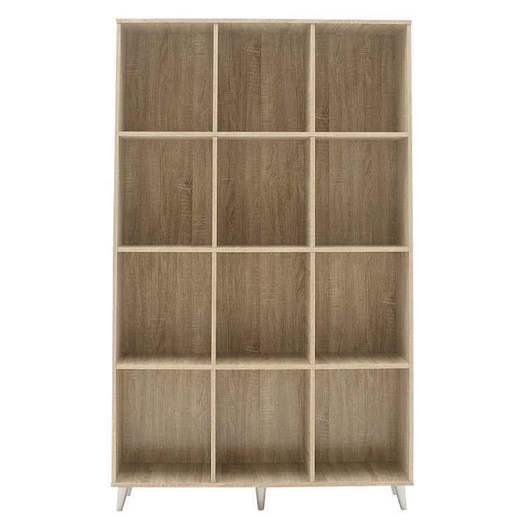 Βιβλιοθήκη FIRENZE pakoworld χρώμα sonoma 107x28,6x178εκ 049-000045