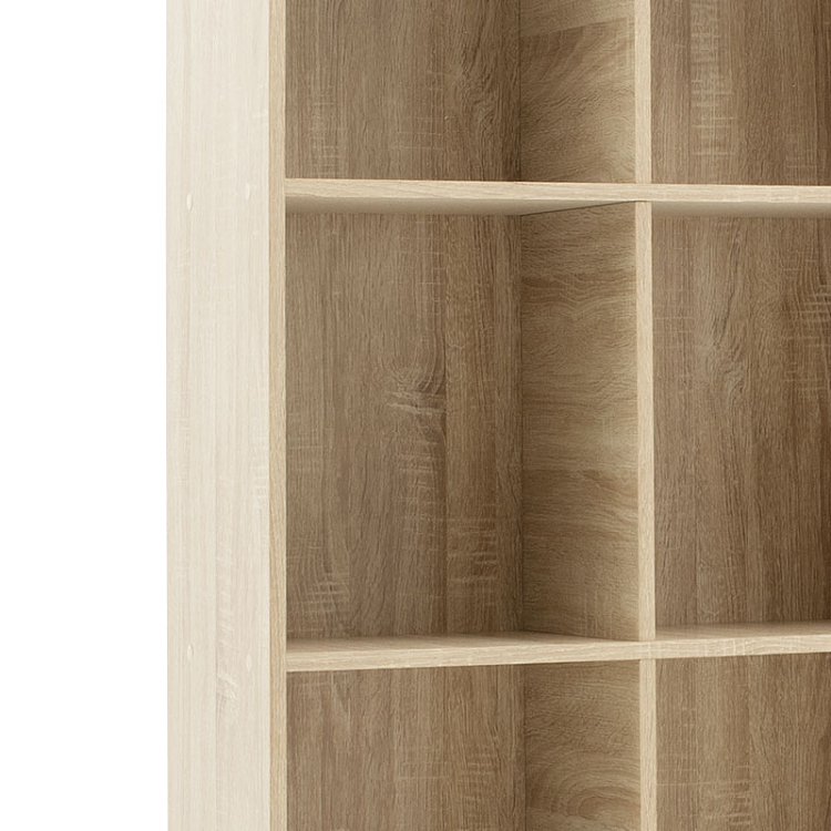 Βιβλιοθήκη FIRENZE pakoworld χρώμα sonoma 107x28,6x178εκ 049-000045