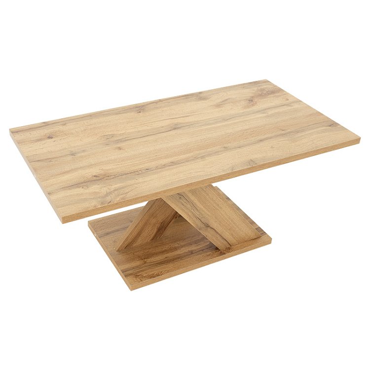 Τραπέζι σαλονιού Solange pakoworld χρώμα sonoma 110x55x47.5εκ 049-000061