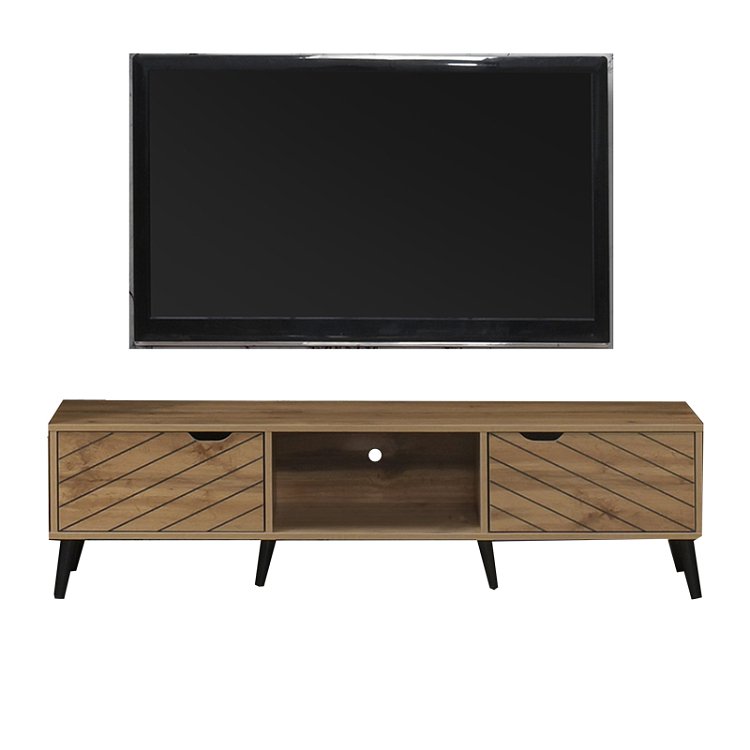 Έπιπλο τηλεόρασης Thelma pakoworld oak μελαμίνης 150x40x41.6εκ 049-000099