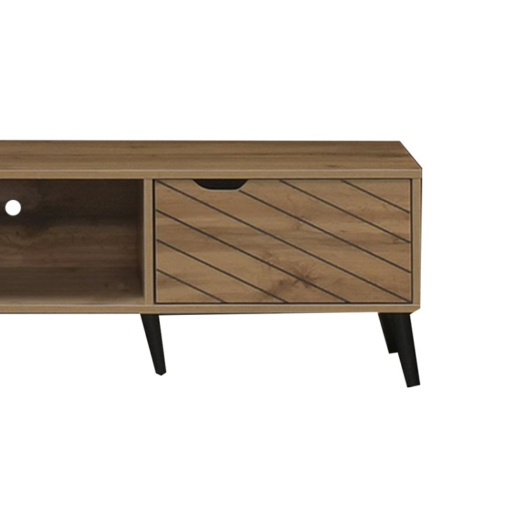 Έπιπλο τηλεόρασης Thelma pakoworld oak μελαμίνης 150x40x41.6εκ 049-000099
