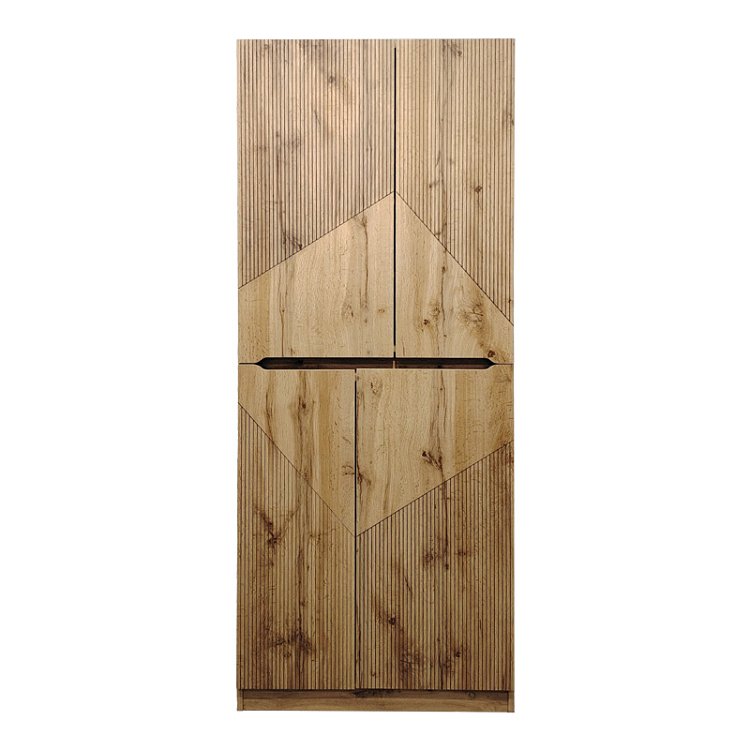 Παπουτσοθήκη-ντουλάπι Kebell pakoworld σε oak απόχρωση 71x41.5x180.4εκ 049-000113
