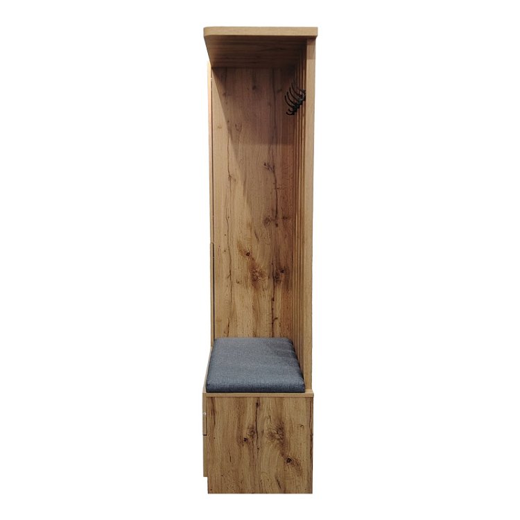 Έπιπλο εισόδου Zomie pakoworld σε oak απόχρωση 131x41.5x180.4εκ 049-000114