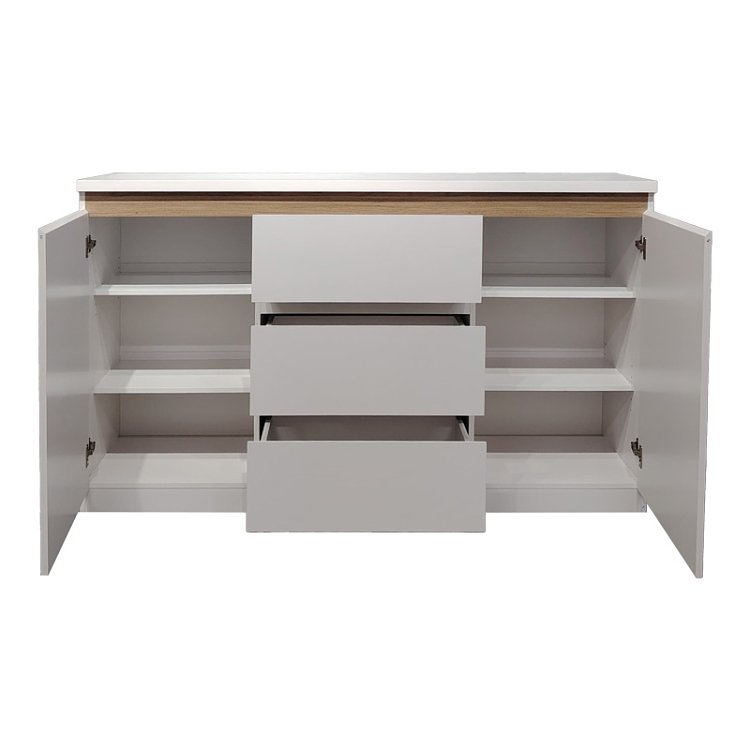 Μπουφές Chiemo pakoworld λευκό 160x40x93.6εκ 049-000115