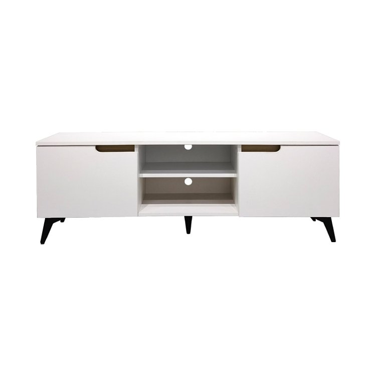 Έπιπλο τηλεόρασης Kemvio pakoworld  sonoma-λευκό 120x38x44εκ 049-000123