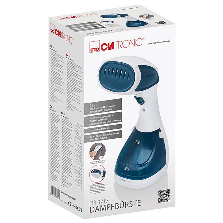 CLATRONIC CL DB 3717 Βούρτσα Ατμού Και Αποχνουδωτής, 2 σε 1 058-0335