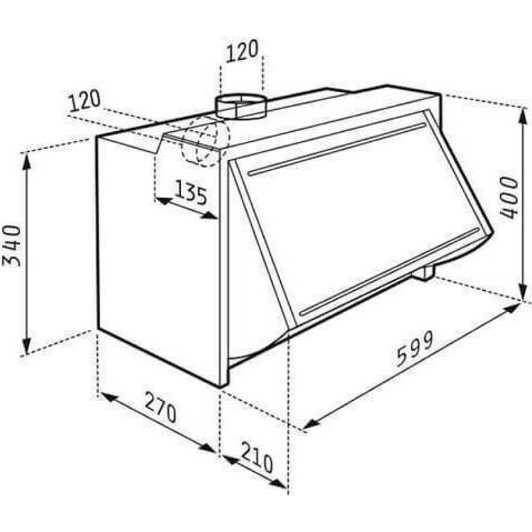 PYRAMIS TURBO Απορροφητήρας Πτυσσόμενος 60cm Λευκό 065023701