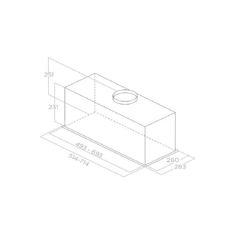 PYRAMIS TURBO EF Απορροφητήρας Μηχανισμός Απορρόφησης 51.4cm Inox 065305001