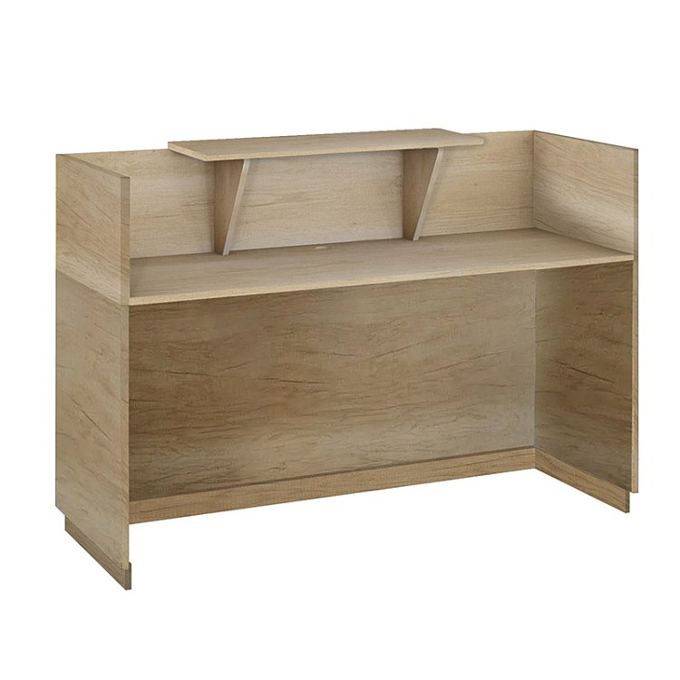 Γραφείο reception Lotus pakoworld σε χρώμα φυσικό 180x70x110εκ 069-000100