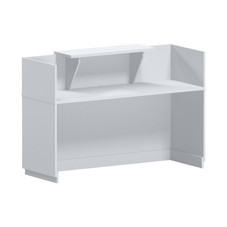 Γραφείο reception Lotus pakoworld σε λευκή απόχρωση 140x70x110εκ 069-000102