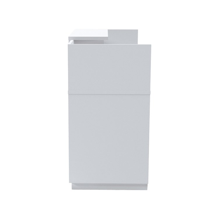 Γραφείο reception Lotus pakoworld σε λευκή απόχρωση 140x70x110εκ 069-000102