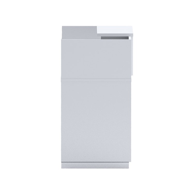 Γραφείο reception Lotus pakoworld σε λευκή απόχρωση 140x70x110εκ 069-000102