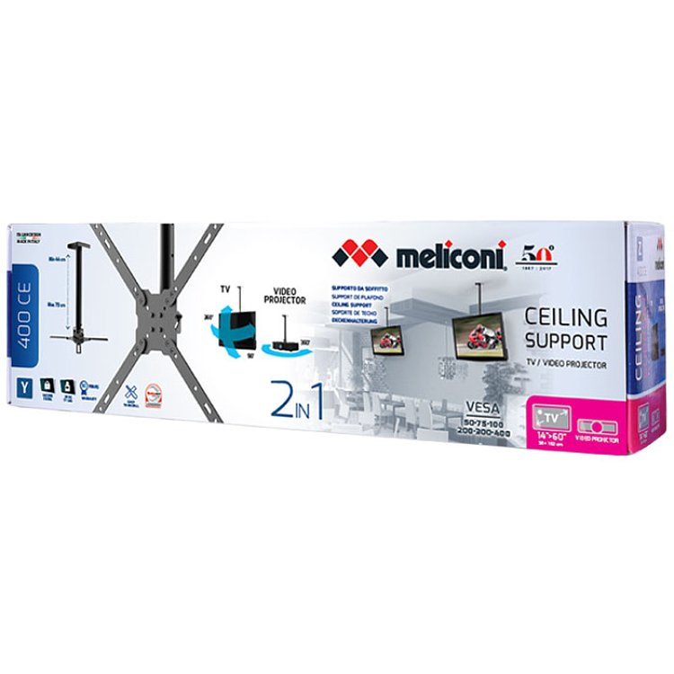 MELICONI SLIMSTYLE 400 CE Βάση Οροφής 14"-65" 070-0486