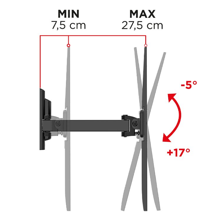 MELICONI FLATSTYLE FR400 Επιτοίχια Βάση Τηλεόρασης 40"-65" 070-0613