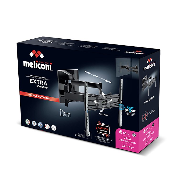 MELICONI EXTRA 400 SDRP PLUS Επιτοίχια Βάση 32"-85" 070-0616