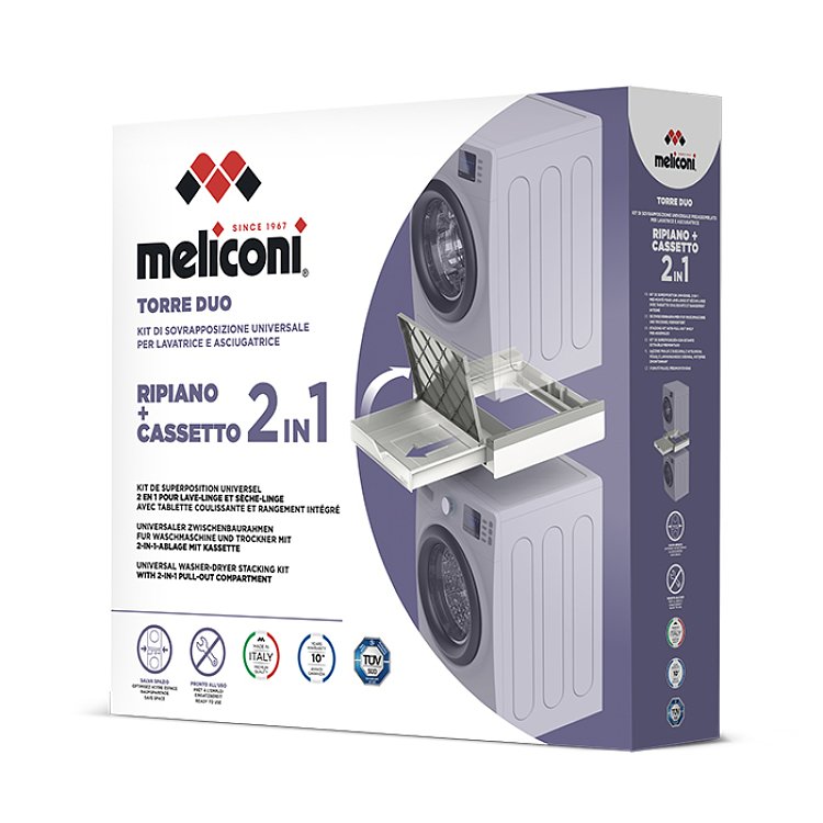 Βάση Σύνδεσης Meliconi Base Torre Duo 070-0618 Λευκή