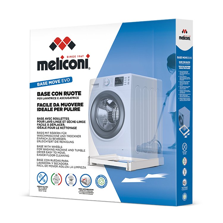 Τροχήλατη Βάση Meliconi Base Wash Evo 070-0642 Λευκή