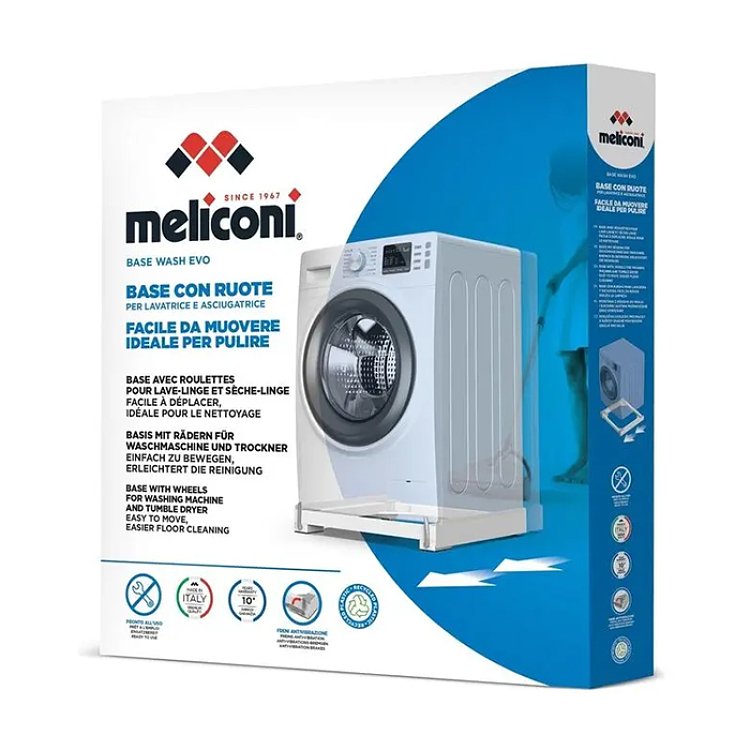 Τροχήλατη Βάση Meliconi Base Wash Evo 070-0642 Λευκή