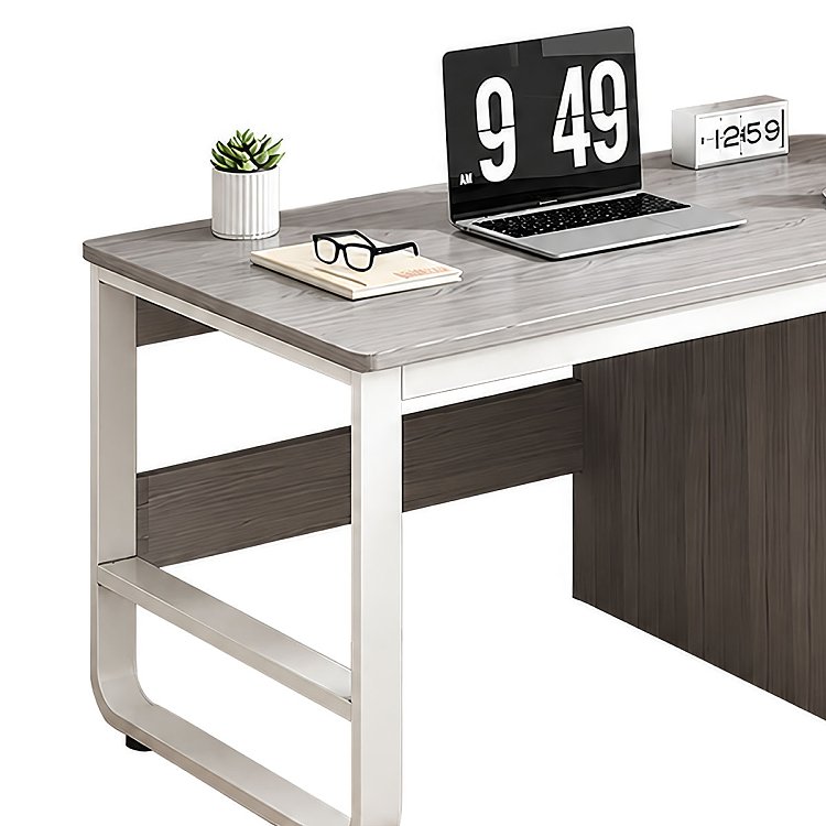 Γραφείο Salto pakoworld με συρταριέρα-MDF γκρι-λευκό 120x48x74εκ 072-000077