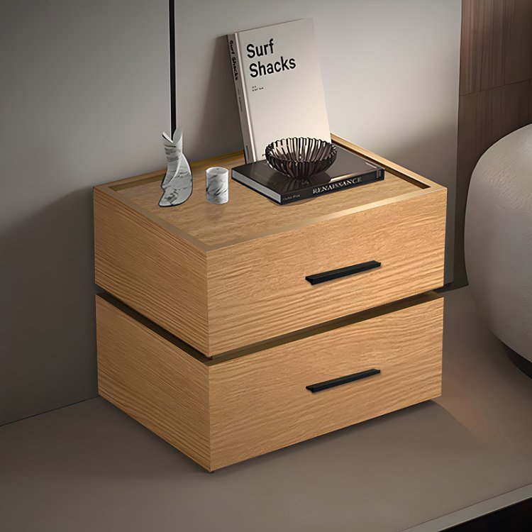 Κομοδίνο Sonlen pakoworld mdf σε oak απόχρωση 60x40x44.5εκ 072-000140