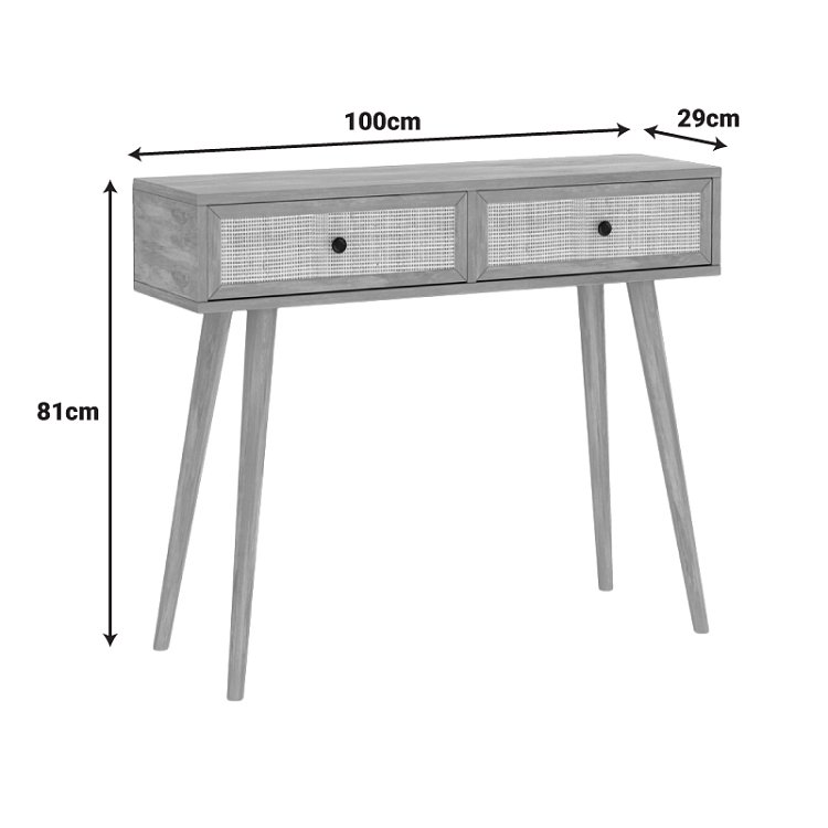 Κονσόλα Oslo pakoworld sonoma 100x29x81εκ 086-000001