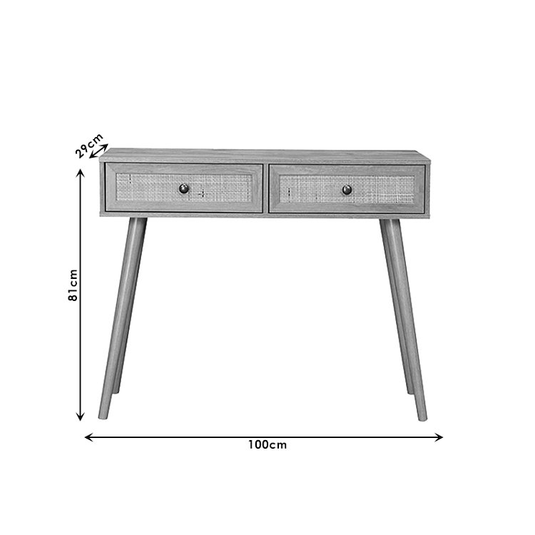 Κονσόλα Oslo pakoworld sonoma 100x29x81εκ 086-000001