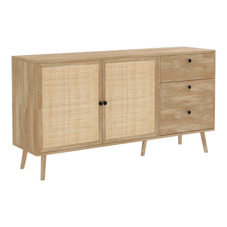 Μπουφές Oslo pakoworld sonoma 150x39x79εκ 086-000004