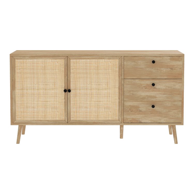 Μπουφές Oslo pakoworld sonoma 150x39x79εκ 086-000004