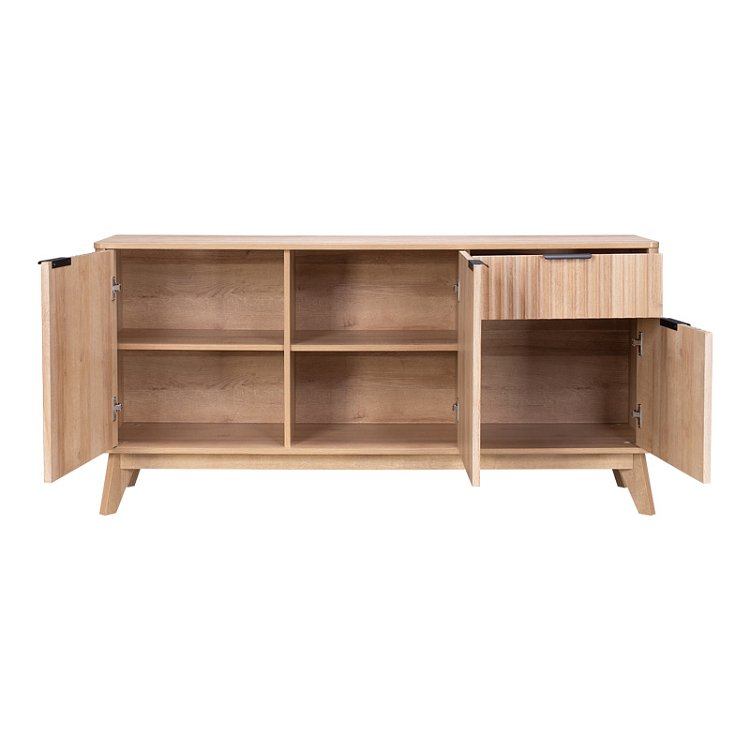 Μπουφές Hamea pakoworld mdf σε φυσική απόχρωση 150x39,5x73εκ 086-000020