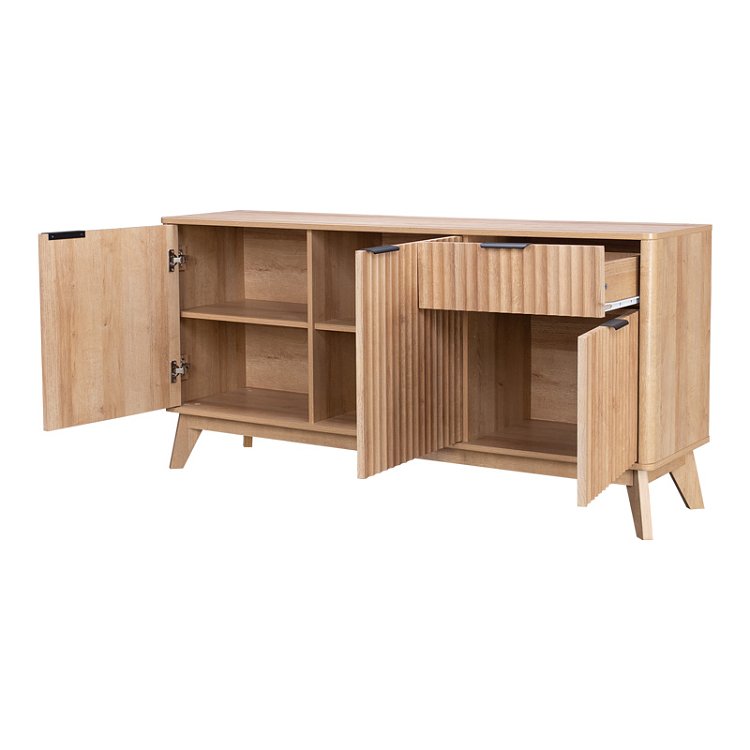 Μπουφές Hamea pakoworld mdf σε φυσική απόχρωση 150x39,5x73εκ 086-000020