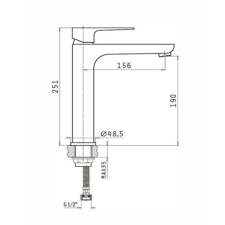 Μπαταρία Νιπτήρα Majesta Xl Χρωμέ 090924701