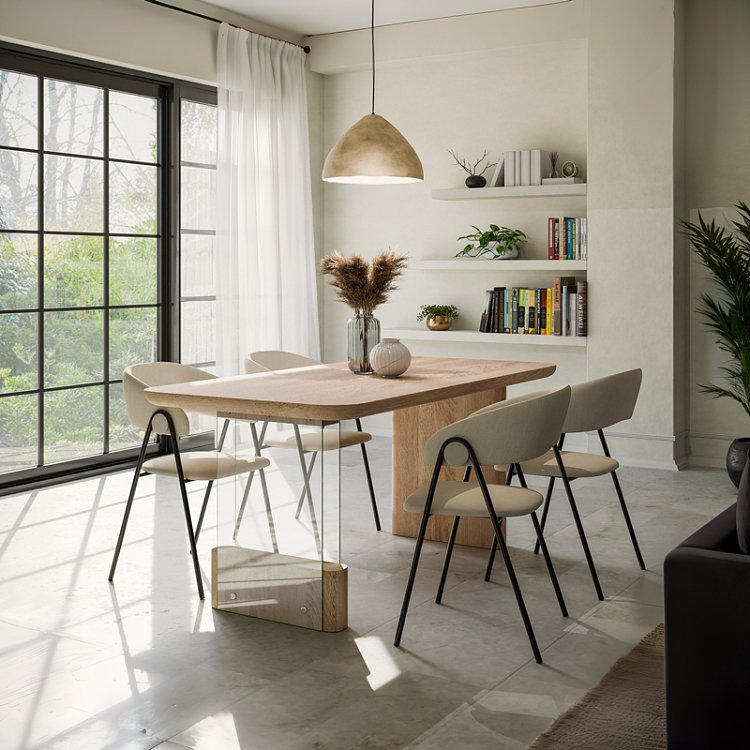 Tραπέζι Faghan pakoworld καφέ mdf 180x90x76εκ 093-000034