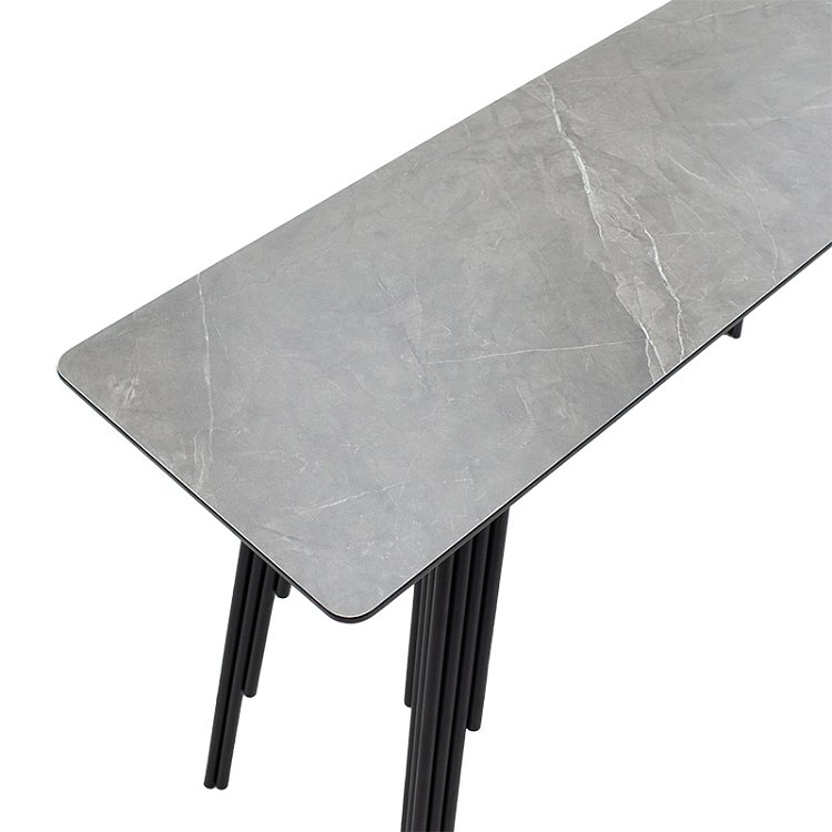 Κονσόλα Lifo pakoworld MDF ανθρακί cement-μαύρο 120x40x75εκ 096-000028