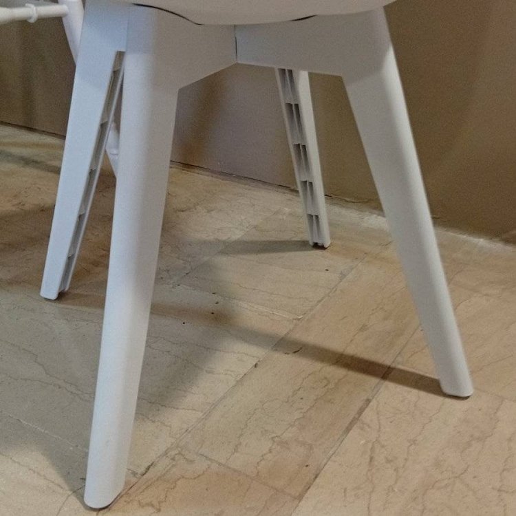 Καρέκλα Gaston I pakoworld PP-PU σε λευκή απόχρωση 48.5x53.5x81.5εκ 271-000037 101-500-94258