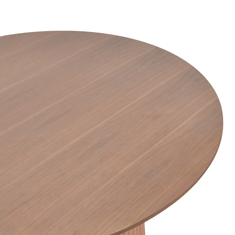 Τραπέζι σαλονιού Opols pakoworld mdf καρυδί Φ90x42εκ 101-000129