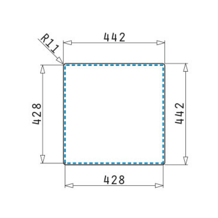 Νεροχύτης Astris Colora (40x40) 1B Gun Metal 101055201