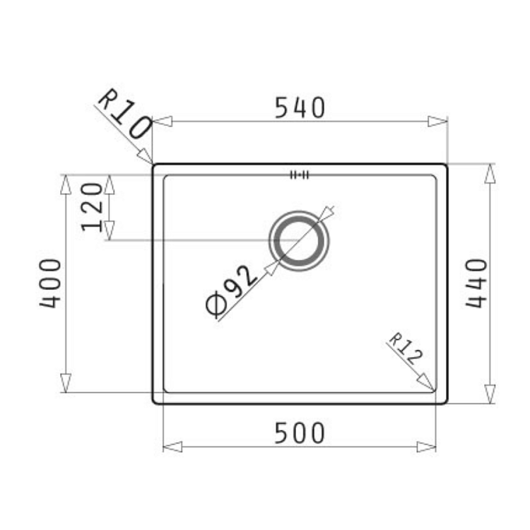 Νεροχύτης Astris Colora (50x40) 1B Gun Metal 101055801